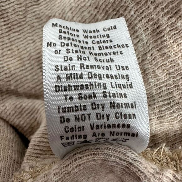 Fresh Produce Boat Neck Long Sleeve Fleece Sweatshirt Size XL XXL Gray White Str - Picture 7 of 7